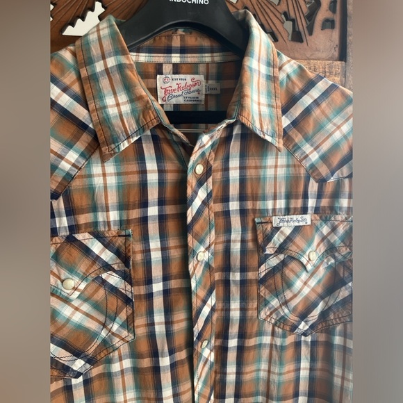 True Religion plaid western button down shirt - Picture 2 of 5